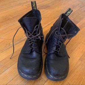 Chunky Doc Martens with leather laces